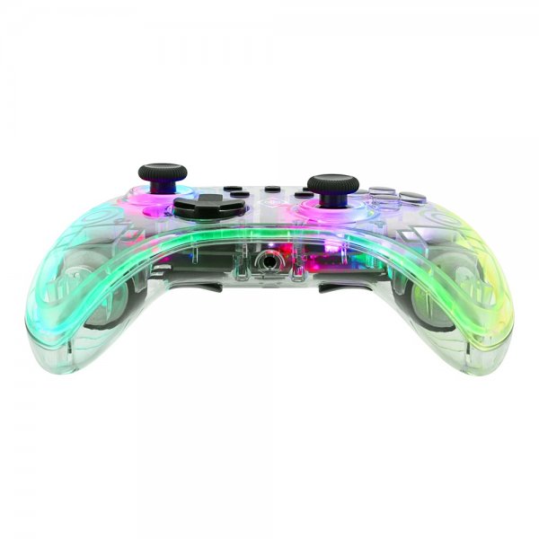 Deltaco Gaming Transparent Wireless Controller for Switch with RGB
