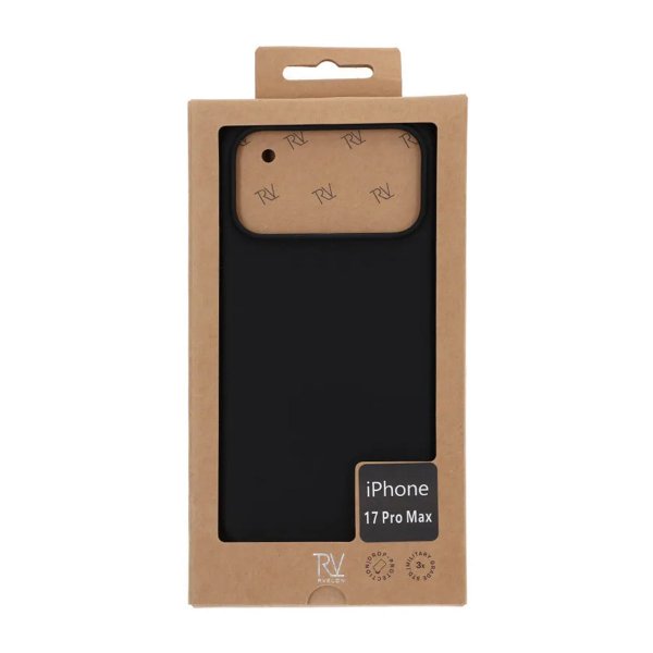 Rvelon iPhone 17 Pro Max Deksel Silikon MagSafe Svart
