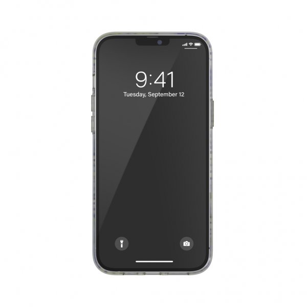 Diesel iPhone 12 Pro Max Deksel Snap Case Clear AOP Blue/Neon Lime