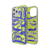 Diesel iPhone 12 Pro Max Deksel Snap Case Clear AOP Blue/Neon Lime