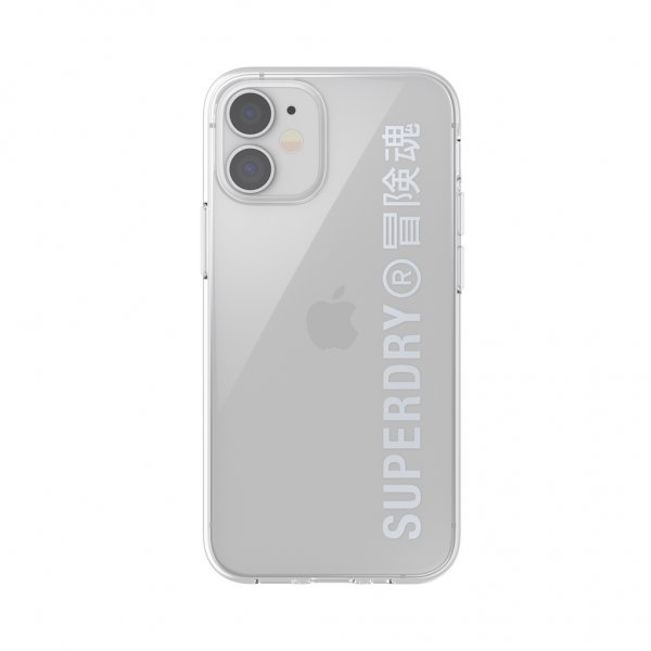 Superdry iPhone 12 Mini Deksel Snap Case Clear Sølv