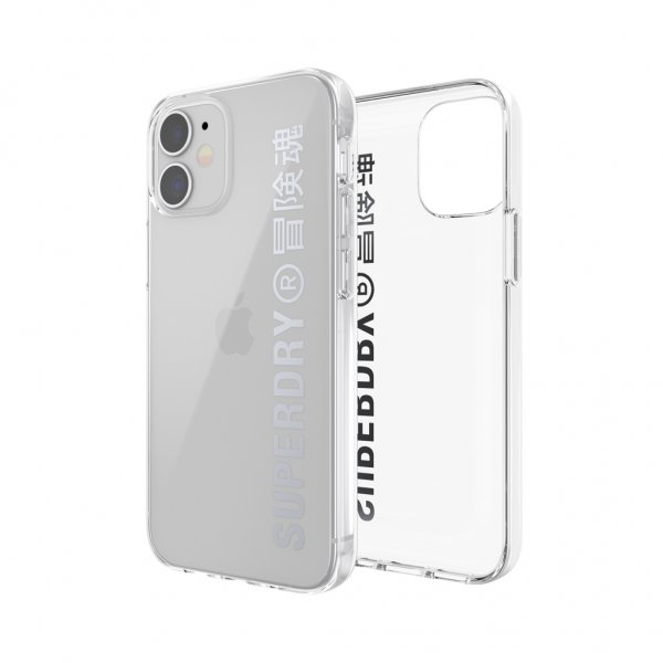 Superdry iPhone 12 Mini Deksel Snap Case Clear Sølv