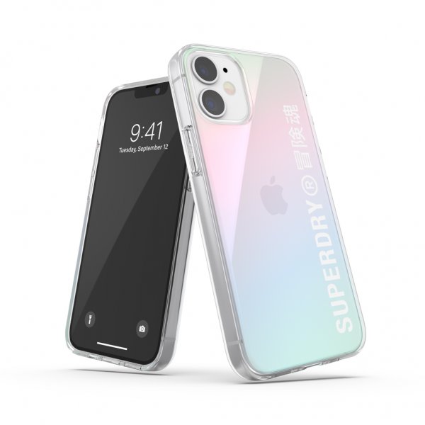 Superdry iPhone 12 Mini Deksel Snap Case Clear Holographic