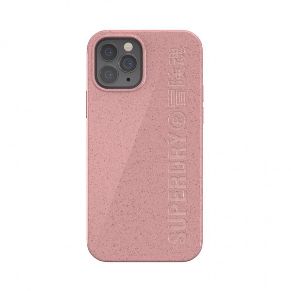 Superdry iPhone 12/iPhone 12 Pro Deksel Snap Case Compostable Materials Rose Pink