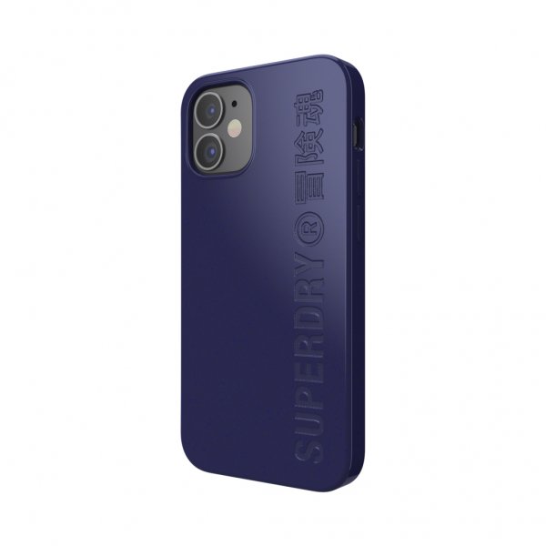 Superdry iPhone 12 Mini Deksel Snap Case Compostable Materials Navy Blue