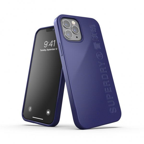 Superdry iPhone 12/iPhone 12 Pro Deksel Snap Case Compostable Materials Navy Blue