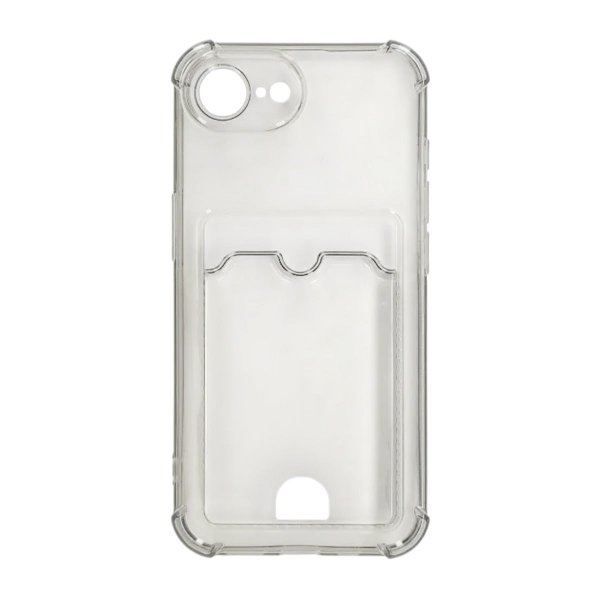 iPhone 16e/17e Deksel Kortholder Svart