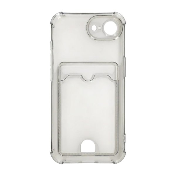 iPhone 16e/17e Deksel Kortholder Svart