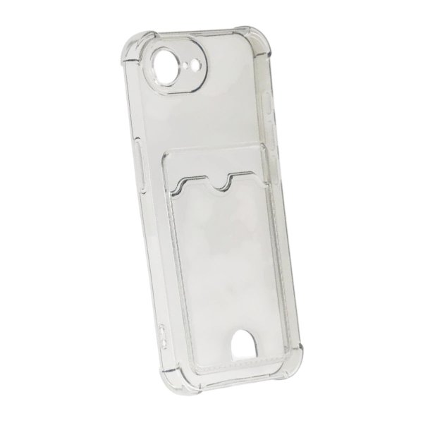 iPhone 16e/17e Deksel Kortholder Svart