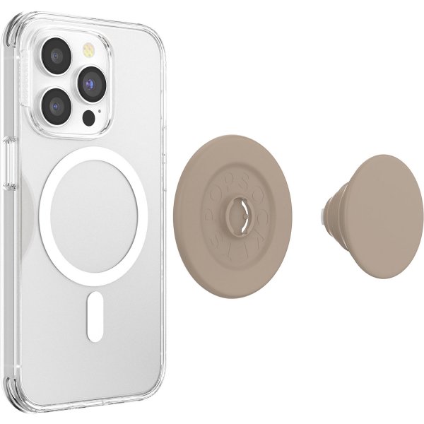 Popsockets Holder MagSafe PopGrip Soft Touch Latte