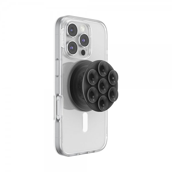 Popsockets Holder MagSafe Suck-Up Grip & Mount Translucent Black