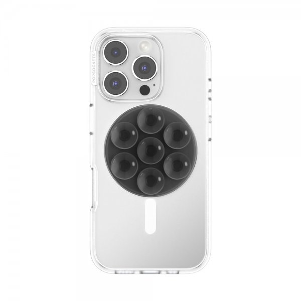Popsockets Holder MagSafe Suck-Up Grip & Mount Translucent Black