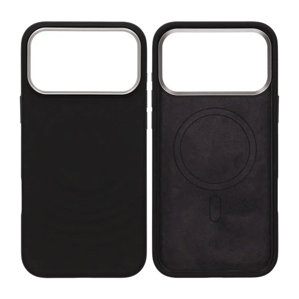 iPhone 17 Pro Max Deksel Silikon MagSafe Svart