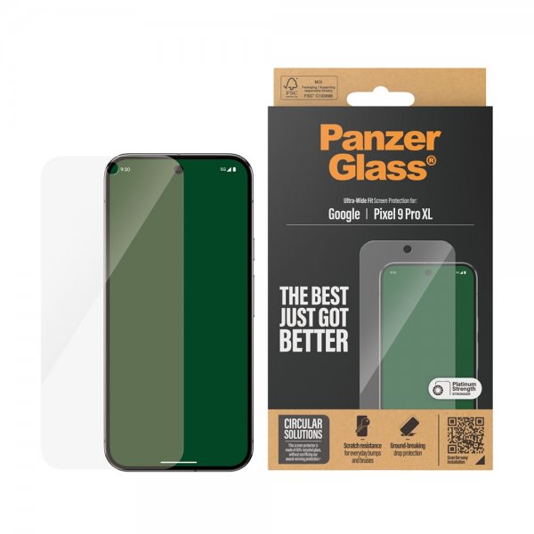 PanzerGlass Google Pixel 9 Pro XL Skjermbeskytter Ultra-Wide Fit