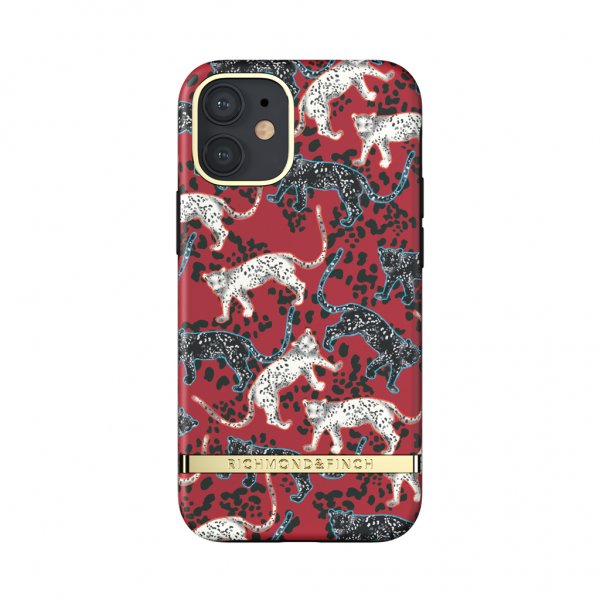Richmond & Finch iPhone 12 Mini Deksel Samba Red Leopard