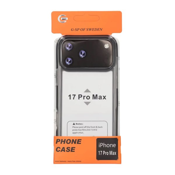 iPhone 17 Pro Max Deksel TPU Case Svart