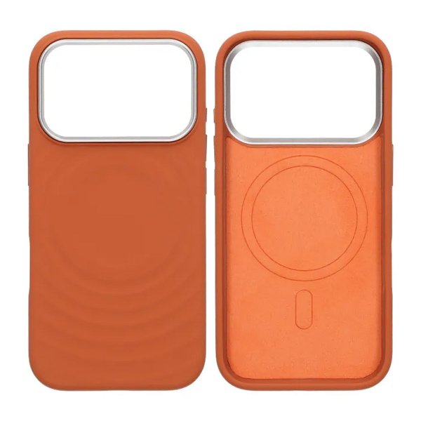 iPhone 17 Pro Max Deksel Silikon MagSafe Oransje