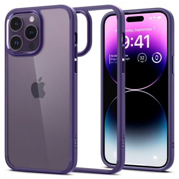Spigen iPhone 14 Pro Deksel Ultra Hybrid Deep Purple