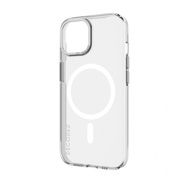 Decoded iPhone 15 Deksel Recycled Plastic Clear Case Transparent