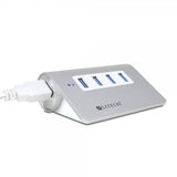 Satechi USB 3.0 Hubb av AirSkin 4 portar Sølv