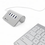 Satechi USB 3.0 Hubb av AirSkin 4 portar Sølv