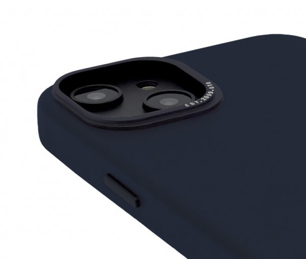 Decoded iPhone 14 Deksel Leather Backcover Navy
