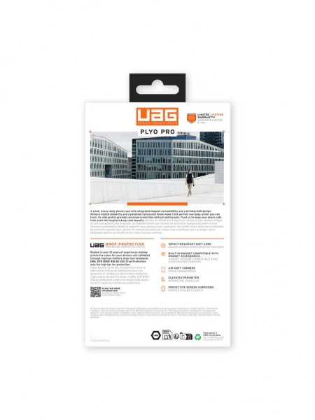 Urban Armor Gear (UAG) Samsung Galaxy S25 Ultra Deksel Plyo Pro MagSafe Ice/Silver