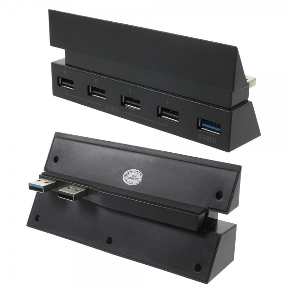Dobe 5 porter USB Hubb til PlayStation 4