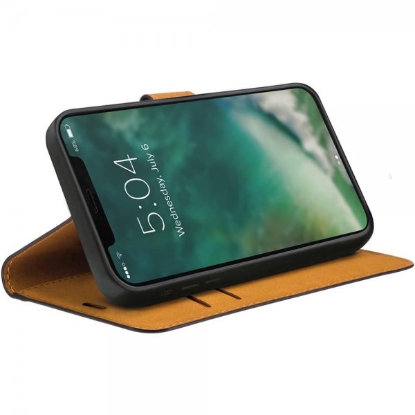 Xqisit iPhone 12/iPhone 12 Pro Etui Slim Wallet SelecTion Svart