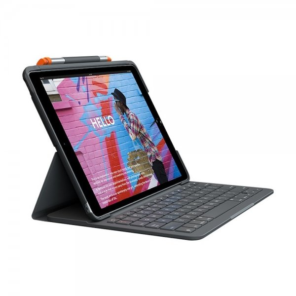 Logitech iPad 10.2 (gen 7/8/9) Etui Slim Folio Nordic Grå