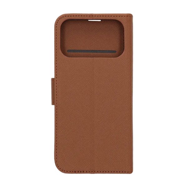 iPhone 17 Pro Max Etui med Kortlomme stativfunksjon Brun