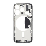 Midtramme med smådeler til iPhone 15 Pro - hvit titan OEM