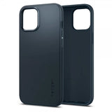 Spigen iPhone 12 Pro Max Deksel Thin Fit Metal Slate