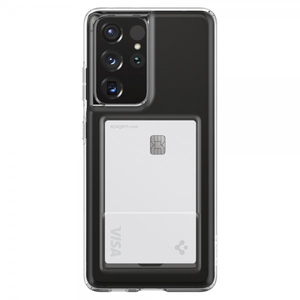 Spigen Samsung Galaxy S21 Ultra Deksel Crystal Slot Crystal Clear