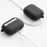 KeyBudz AirPods Pro Deksel PodSkinz HyBridSHell Series Keychain Case Svart
