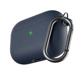 KeyBudz AirPods Pro Deksel PodSkinz HyBridSHell Series Keychain Case MidnattsBlå