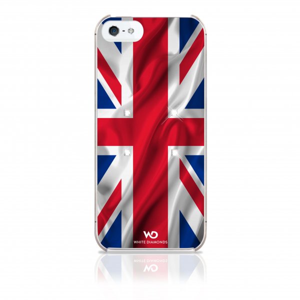 White Diamonds iPhone 5/5S/SE 2016 Deksel Flag UK