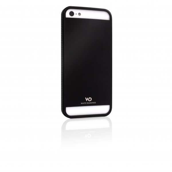White Diamonds iPhone 5/5S/SE 2016 Deksel Metal Svart