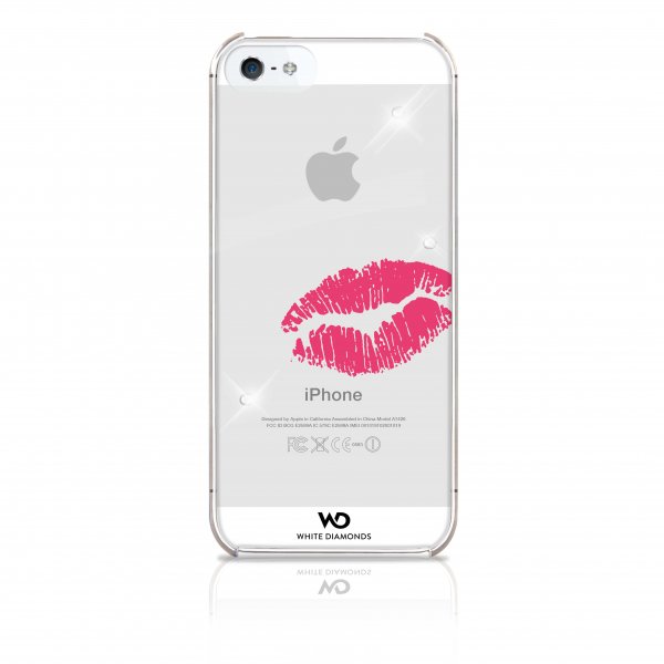 White Diamonds iPhone 5/5S/SE 2016 Deksel Lipstick Kiss