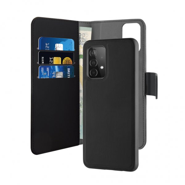 Puro Samsung Galaxy A52/A52s 5G Etui Wallet Detachable 2 in 1 Svart