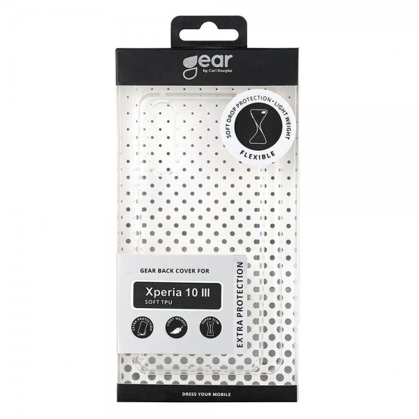 Gear Sony Xperia 10 III Deksel Transparent TPU Klar