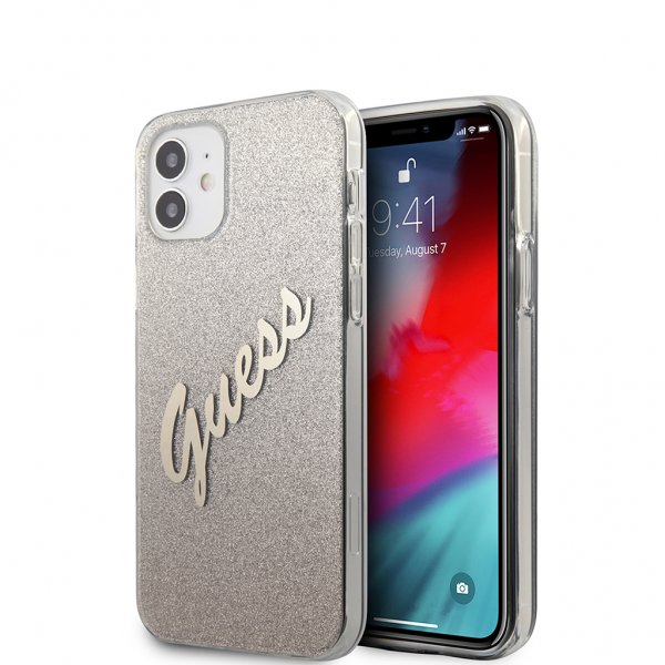 Guess iPhone 12 Mini Deksel Vintage Gradient Gull
