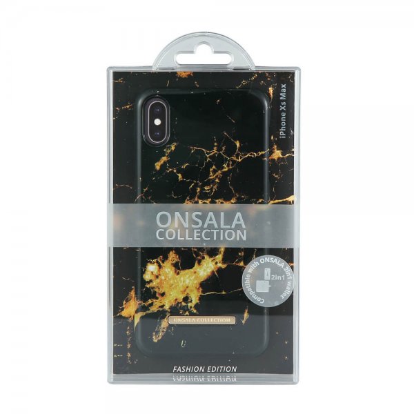 Onsala iPhone Xs Max Deksel Fashion Edition Goldmine Marble