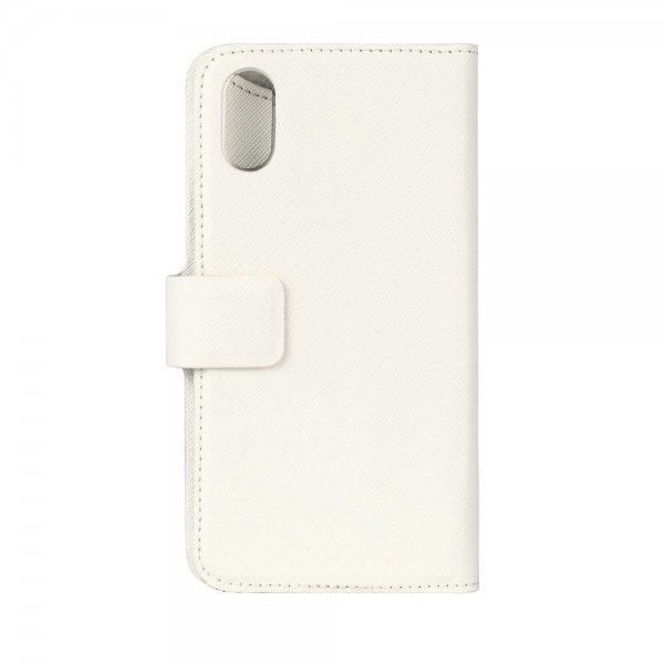 Onsala iPhone X/Xs Etui Fashion Edition Avtakbart Deksel Saffiano Hvit