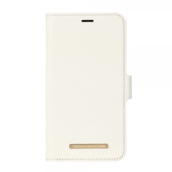 Onsala iPhone Xr Etui Fashion Edition Avtakbart Deksel Saffiano Hvit