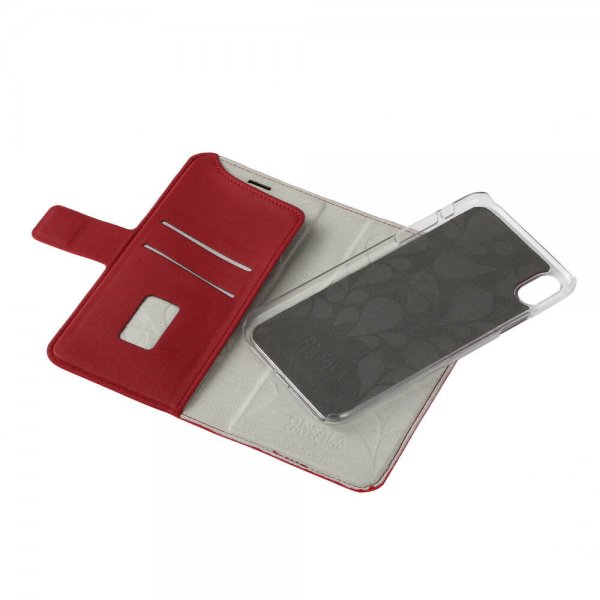Onsala iPhone Xr Etui Fashion Edition Avtakbart Deksel Saffiano Rød