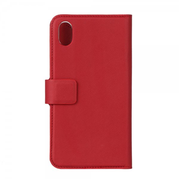 Onsala iPhone Xr Etui Fashion Edition Avtakbart Deksel Saffiano Rød
