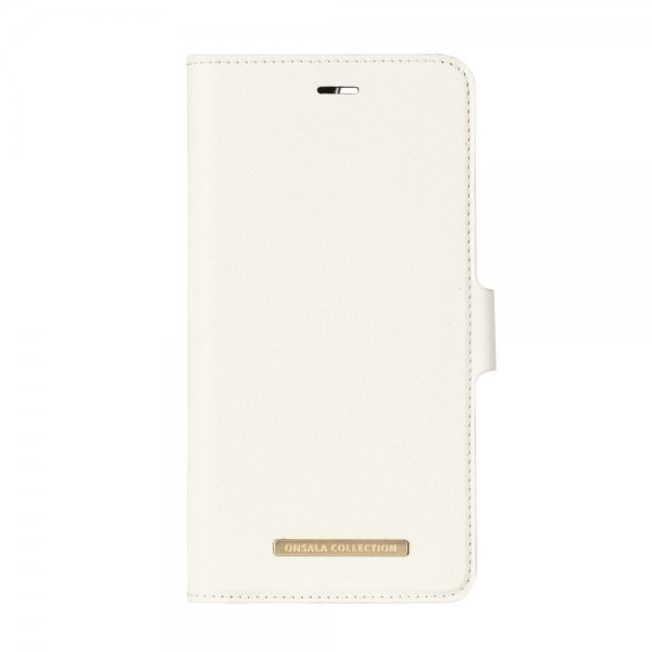 Onsala iPhone 6/6S Plus/iPhone 7 Plus/iPhone 8 Plus Etui Fashion Edition Avtakbart Deksel Saffiano Hvit