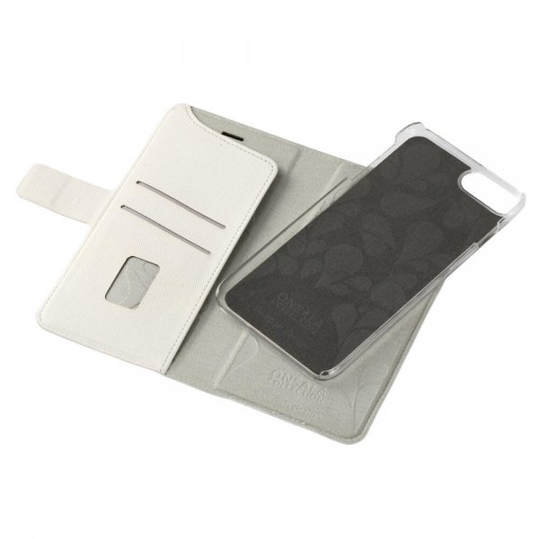 Onsala iPhone 6/6S Plus/iPhone 7 Plus/iPhone 8 Plus Etui Fashion Edition Avtakbart Deksel Saffiano Hvit