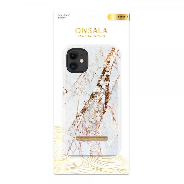 Onsala iPhone 11 Deksel Fashion Edition White Rhino Marble